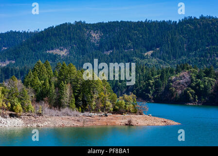 Details von Lost Creek See, ein Stausee auf der Rogue River im südlichen Oregon Stockfoto