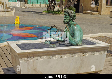 Archimedes von Syrakus (C 287 - C 212 v. Chr.) war ein griechischer Mathematiker, Physiker, Ingenieur, Erfinder, und Astronom. Hier in seiner Badewanne wo dargestellt Stockfoto