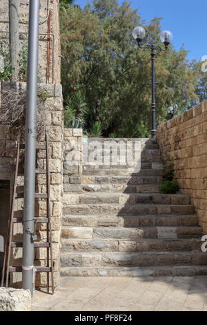 Alte Gebäude in der Altstadt von Jaffa, Tel Aviv, Israel Stockfoto