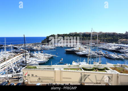 Hercule Hafen, Monaco, Principaute de Monaco, Stockfoto