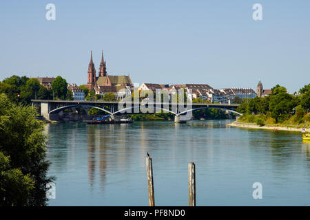 Panoramablick von Basel, Schweiz. Stockfoto