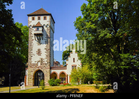 Die St. Alban-Tor (St. Alban Tor), zurückgehend bis Ca. 1400, Basel, Schweiz. Stockfoto