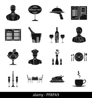 Alkohol, schwarz, Flasche, Bug, Schüssel, Schaufel, Kerze, Bargeld, Champagner, Koch, Huhn, cloche, Kaffee, Sammlung, Sahne, Schale, Abendessen, Essen, Glas, goldene, Hand, Besitz, Eis, Icon, Illustration, Institution, Mittagessen, Menü, Party, Zeitvertreib, Erhalt, Erholung, vorbehalten, Restaurant, geröstet, Romantik, Service, Satz, Zeichen, Snack, Symbol, Tisch, Riegel, Schale, Vase, Vector, Kellner, Kellner, Kellnerin, Wein Vektor Vektoren, Stock Vektor