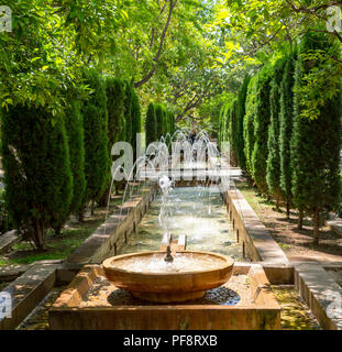 Brunnen in den Gärten der Hort del Rei in der Kathedrale von Palma de