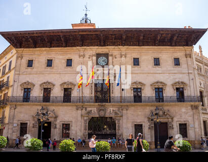 Rathaus in Palma de Mallorca Altstadt Stockfoto