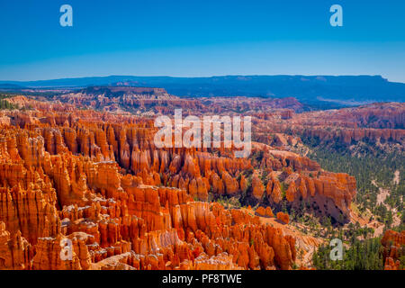 Super Aussicht auf Inspiration Point des Bryce Canyon National Park, Utah Stockfoto