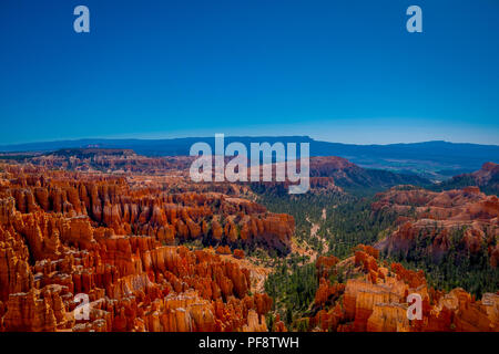 Super Aussicht auf Inspiration Point des Bryce Canyon National Park, Utah Stockfoto