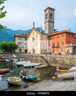Torno, bunten und malerischen Dorf am Comer See. Lombardei, Italien. Stockfoto