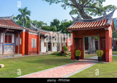 Außenansicht von Taiwan konfuzianischen Tempel in Tainan Stockfoto