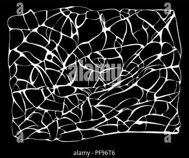 Fenster Risse vektor design auf schwarzem Hintergrund Stock Vektor