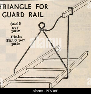 . Diamond Jubiläum 75-jähriges Jubiläum. Gartengeräte und Zubehör Kataloge; landwirtschaftliche Arbeitsgeräte Kataloge Kataloge; Samen; Glühlampen (Pflanzen) Kataloge; Gemüse; Blumen Kataloge Kataloge. Dreieck für SCHUTZBÜGEL. 6,25 $ pro Paar Plain 4,50 $ pro Paar ALLE PREISE IM KATALOG KÖNNEN OHNE VORANKÜNDIGUNG GEÄNDERT WERDEN. Bitte beachten Sie, dass diese Bilder sind von der gescannten Seite Bilder, die digital für die Lesbarkeit verbessert haben mögen - Färbung und Aussehen dieser Abbildungen können nicht perfekt dem Original ähneln. extrahiert. Griffith und Turner Co; Henry G. Gilbert Baumschule und Saatgut Handel Catal Stockfoto