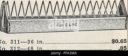 . Diamond Jubiläum 75-jähriges Jubiläum. Gartengeräte und Zubehör Kataloge; landwirtschaftliche Arbeitsgeräte Kataloge Kataloge; Samen; Glühlampen (Pflanzen) Kataloge; Gemüse; Blumen Kataloge Kataloge. Nr. 465 - 12. Nr. 466 - 24. Nr. 4 67 - 3 6. Nr. 468 - 48. Drahtgitter Feeder (rostfrei). Nr. 311 - 36. Nr. 312 - 48. H 4-2048 - Drahtgitter, wachsende Feeder, 48 Zoll lang $ 1,00 LEADER HASPEL NACH OBEN FEEDER Nr. 290 - 24 in.-Nr. 292 - 36 in. lang $ 0,35 .45 AXiZi PREISE IN CATAIiOG - CHANCE OHNE ANKÜNDIGUNG. Bitte beachten Sie, dass diese Bilder aus gescannten Seite Bilder, die wurden di extrahiert werden Stockfoto