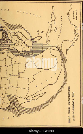 . Devon Fische von Iowa. Fische, Fossil, Paläontologie, Paläontologie. . Bitte beachten Sie, dass diese Bilder sind von der gescannten Seite Bilder, die digital für die Lesbarkeit verbessert haben mögen - Färbung und Aussehen dieser Abbildungen können nicht perfekt dem Original ähneln. extrahiert. Eastman, Charles Rochester, 1868-1918; Iowa Geological Survey. Des Moines: Iowa Geologische Übersicht Stockfoto