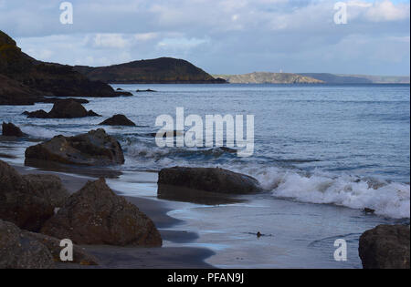 Pentewan Sands, Pentewan, Cornwall, 050218 Stockfoto