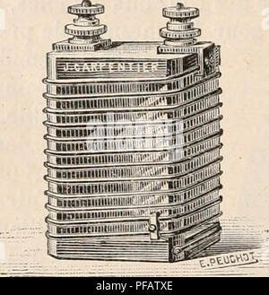 . Wörterbuch de Physiologie. Physiologie. Abb. 135. Gaiffe Kliéostat de. loin l'usage; ce sind dixièmes d'Ohm exactement étalonnés. Il en existe de deux espèces construits par Carpentier. Les uns, en Maillechort, ne doivent débiter que 5 bin -. Bitte beachten Sie, dass diese Bilder sind von der gescannten Seite Bilder, die digital für die Lesbarkeit verbessert haben mögen - Färbung und Aussehen dieser Abbildungen können nicht perfekt dem Original ähneln. extrahiert. Richet, Charles Robert, 1850-1935; Langlois, Paul, 1862; Lapicque, Louis. Alcan Paris: F. Stockfoto