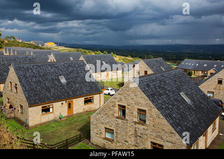 Gewitter über longridge im Ribble Valley, Lancashire, UK. Stockfoto