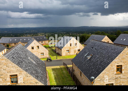 Gewitter über longridge im Ribble Valley, Lancashire, UK. Stockfoto