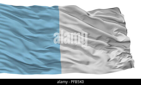 Turnhout City Flagge, Belgien, isoliert auf weißem Hintergrund Stockfoto