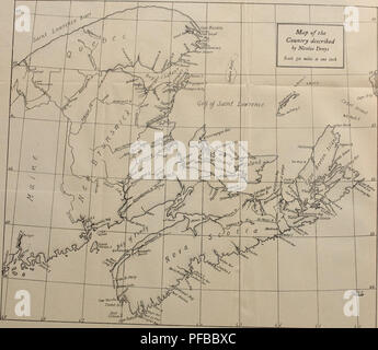 . Die Beschreibung und die Naturgeschichte der Küsten von Nordamerika (Acadia). Natural History; Fischerei; Kabeljau; Indianer Nordamerikas; Sciences Naturelles; Pêches; Indiens d'In. . Bitte beachten Sie, dass diese Bilder sind von der gescannten Seite Bilder, die digital für die Lesbarkeit verbessert haben mögen - Färbung und Aussehen dieser Abbildungen können nicht perfekt dem Original ähneln. extrahiert. Denys, Nicolas, 1609?-1686?; Ganong, William Francis, 1864-1941; Paltsits, Victor Hugo, 1867-1952. Toronto: Die Champlain Gesellschaft Stockfoto