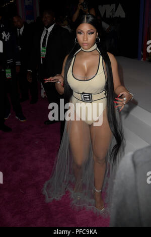 New York, NY, USA. 20 Aug, 2018. Nicki Minaj Ankunft an die 2018 MTV Video Music Awards in der Radio City Music Hall in New York City am 20. August 2018. Quelle: Bild Raum/Medien Punch/Alamy leben Nachrichten Stockfoto