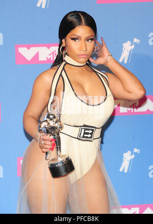 New York, NY, USA. 20 Aug, 2018. Nicki Minaj besucht die 2018 MTV Video Music Awards Presse in der Radio City Music Hall am 20. August 2018 in New York City. Quelle: John Palmer/Medien Punch/Alamy leben Nachrichten Stockfoto