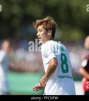 Worms, Deutschland. 18 Aug, 2018. Yuya OSAKO (HB) Fußball DFB-Pokal, 1. Runde, wormatia Worms - SV Werder Bremen (HB) 1:6, am 18/08/2018 in Worms/Deutschland. ##DFL-Bestimmungen verbieten die Verwendung von Fotografien als Bildsequenzen und/oder quasi-Video## | Verwendung der weltweiten Kredit: dpa/Alamy leben Nachrichten Stockfoto