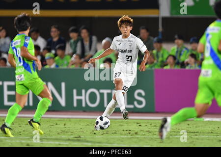 Kanagawa, Japan. 19 Aug, 2018. Yuta Goke (vissel) Fußball: 2018 J1 Liga Match zwischen Shonan Bellmare 0-2 Vissel Kobe an Shonan BMW Stadion Hiratsuka in Kanagawa, Japan. Quelle: LBA/Alamy leben Nachrichten Stockfoto
