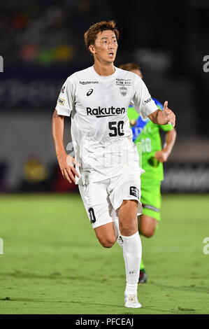 Kanagawa, Japan. 19 Aug, 2018. Shun Nagasawa (vissel) Fußball: 2018 J1 Liga Match zwischen Shonan Bellmare 0-2 Vissel Kobe an Shonan BMW Stadion Hiratsuka in Kanagawa, Japan. Quelle: LBA/Alamy leben Nachrichten Stockfoto