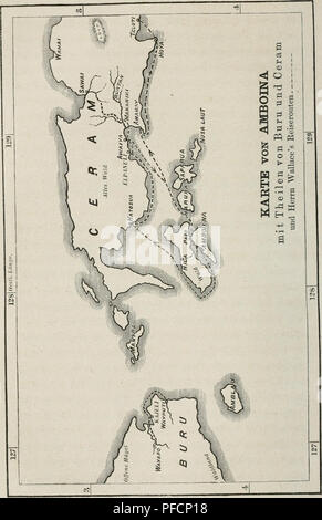 . Der Malayische Archipel. Die Heimath des Orang-Utan und des Paradiesvogels. Reiseerlebnisse und Studien über Land und Leute. Natural History; Ethnologie. . Bitte beachten Sie, dass diese Bilder sind von der gescannten Seite Bilder, die digital für die Lesbarkeit verbessert haben mögen - Färbung und Aussehen dieser Abbildungen können nicht perfekt dem Original ähneln. extrahiert. Wallace, Alfred Russel, 1823-1913. Braunschweig: Westermann Stockfoto