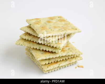 Stapel von Seetang Cracker, close-up Stockfoto