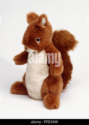 Kuscheltier Eichhörnchen Stockfoto