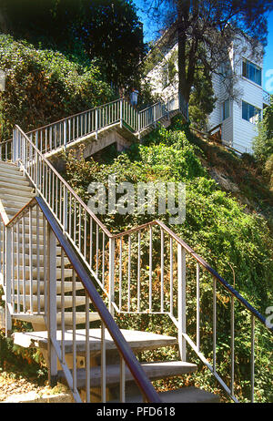 USA, Kalifornien, San Francisco, Schritte unten Filbert Street bis zu den Telegraph Hill Stockfoto