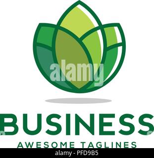 Am besten Blumen Premium Logo. Logo für Flower Shop, Boutique, Bio-kosmetik. Gesundheitswesen logo Vektor, moderne Vektor logo Vorlage Stock Vektor