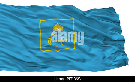 Kharkov Oblast Stadt Flagge, Ukraine, isoliert auf weißem Hintergrund Stockfoto