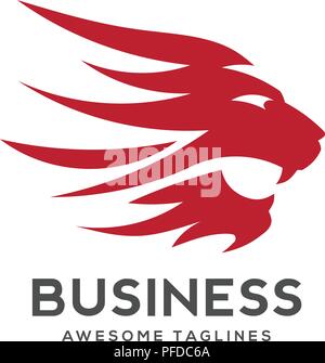 Beste Lion's Head Logo Vektor - lion Vektor Konzept Abbildung. Lion's Head Logo. Wild lion's head grafische Darstellung. Wilde Katze logo unterzeichnen. Stolz der Löwe Stock Vektor
