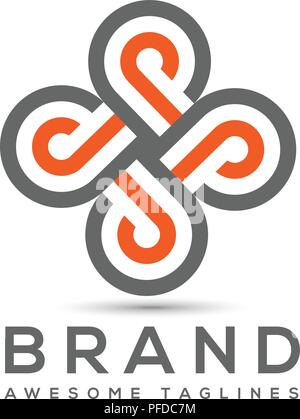 Abstrakte Buchstaben P Logo Design template Elemente. abstrakte Buchstaben P Business corporate Buchstabe P Logo Design Vector. Stock Vektor