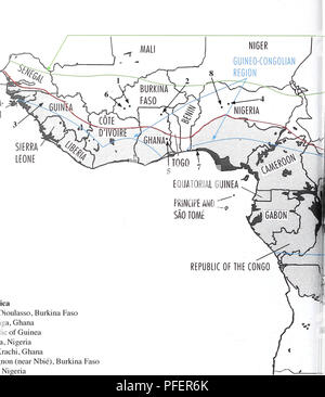 . Beschreibung der Zwei neue Gattungen und 10 Arten von Metarbelidae (Lepidoptera: Cossoidea) aus West-, Nord- Mittel- und Osteuropa Afrika mit Notizen auf Lebensräume und Biogeographie. Die GAMBIA GUINEA-BISSAU SIERRA LEONE. I. in Westafrika 1. Bobo-Dioulasso, Burkina Faso 2. Gambaga, Ghana 3. Republik Guinea 4. Kaduna, Nigeria 5. Kete-Krachi, Ghana 6. Kourignon (in der Nähe von Nbie), Burkina Faso 7. Lagos, Nigeria 8. Zungeru, Nigeria II. Norra Afrika 9. Makoga, Canton de Gondey, Tschad 10. Moto, der Demokratischen Republik Kongo (DRK) 11. Tambura, Republik Südafrika Sudan 80. Bitte beachten Sie, dass diese im Stockfoto