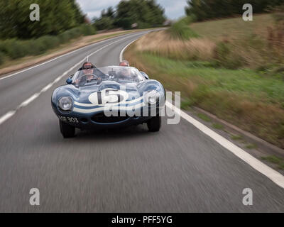 1956 JAGUAR D Type XKD 603. Ecurie Ecosse team Auto 2 1957 24 Stunden von Le Mans Stockfoto