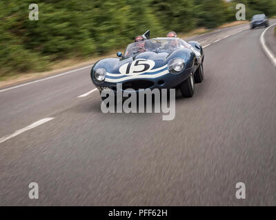 1956 JAGUAR D Type XKD 603. Ecurie Ecosse team Auto 2 1957 24 Stunden von Le Mans Stockfoto