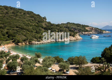 Filiatro Strand, Insel Ithaka, Griechenland Stockfoto