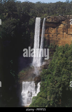 Australien, Southern Highlands, Fitzroy Falls im Morton National Park. Stockfoto