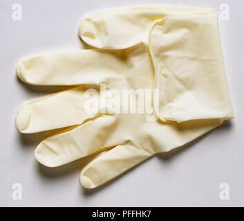 Verfügbare Handschuh, aus der Nähe. Stockfoto