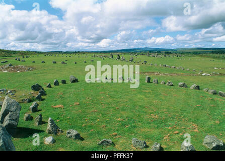 Nordirland, Beaghmore Bronzezeit Steinkreise in der Grafschaft Tyrone Stockfoto