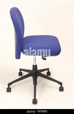 Bürostuhl blau Stockfoto