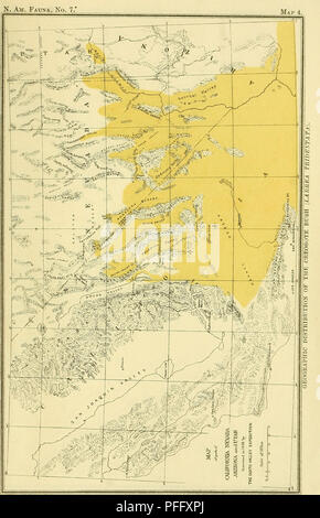 Die Death Valley Expedition war eine biologische Untersuchung der Regionen Kalifornien, Nevada, Arizona und Utah, die sich sowohl auf zoologische als auch botanische Studien konzentrierte. Sie lieferte detaillierte Darstellungen über die Flora und Fauna dieser rauen Umgebungen. Stockfoto