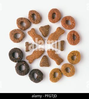 Getrocknetes Katzenfutter Stockfoto