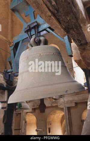 Spanien, Mallorca, Palma, Glockenturm der Kathedrale, Nahaufnahme Stockfoto