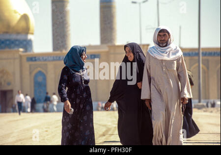 Der Eingang zu den schiitischen islamischen Heiligtum in Kerbela Stockfoto