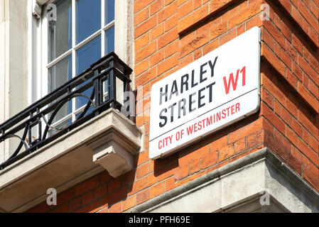 Harley Street, London Stockfoto