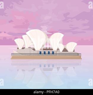 Melbourne Opera House in Australien Stock Vektor